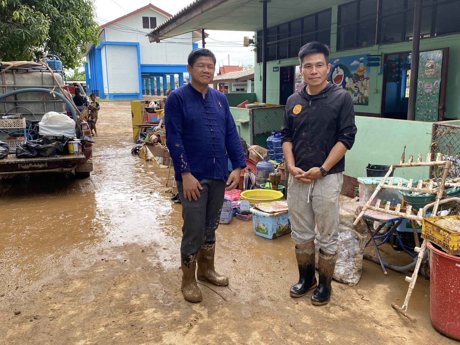 การลงพื้นที่ติดตามช่วยเหลือโรงเรียนบ้านแม่เปาที่ประสบอุทกภัย